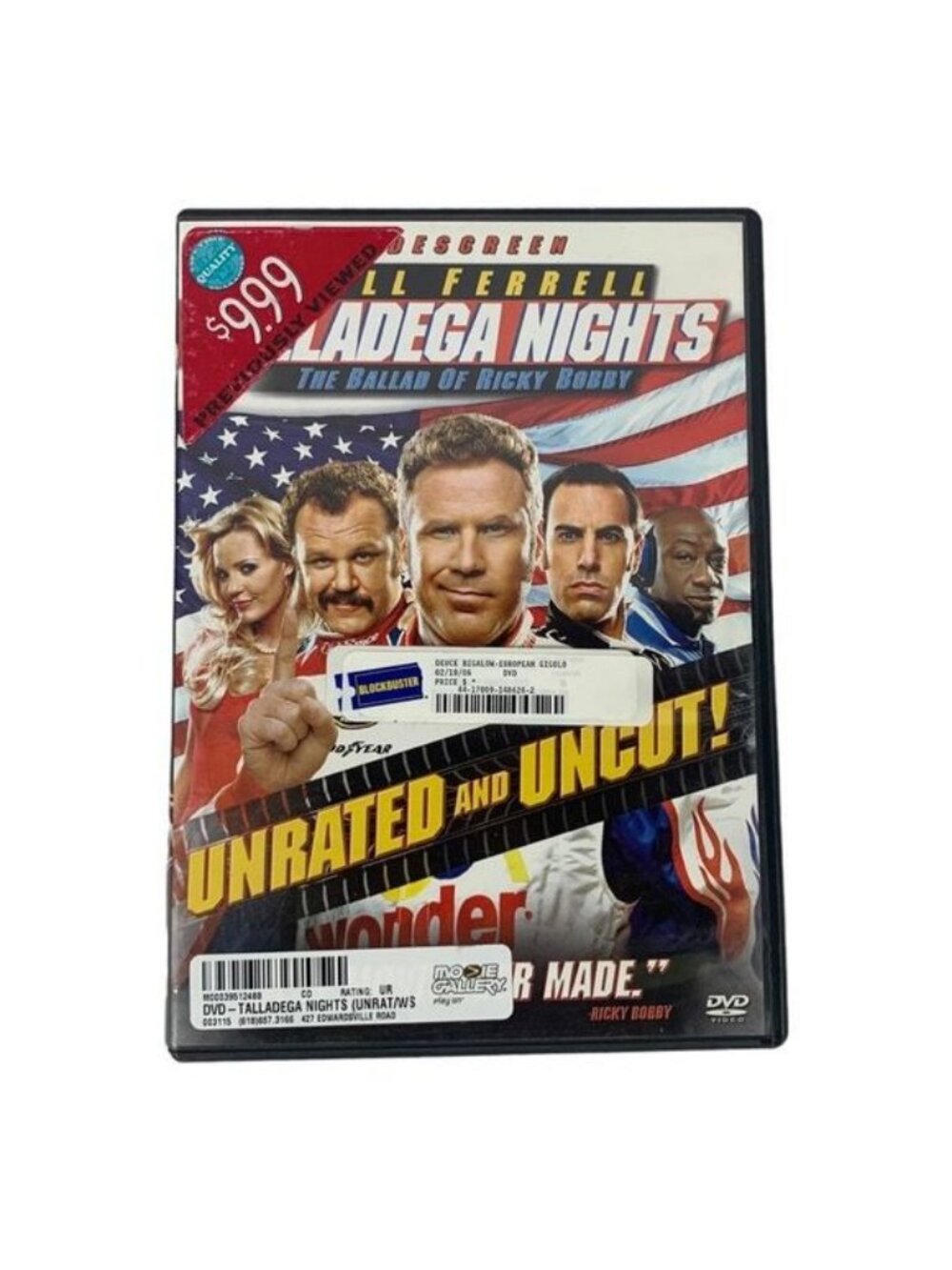 Talladega Nights The Ballad Of Ricky Bobby 2006 Unrated DVD Widescreen Comedy